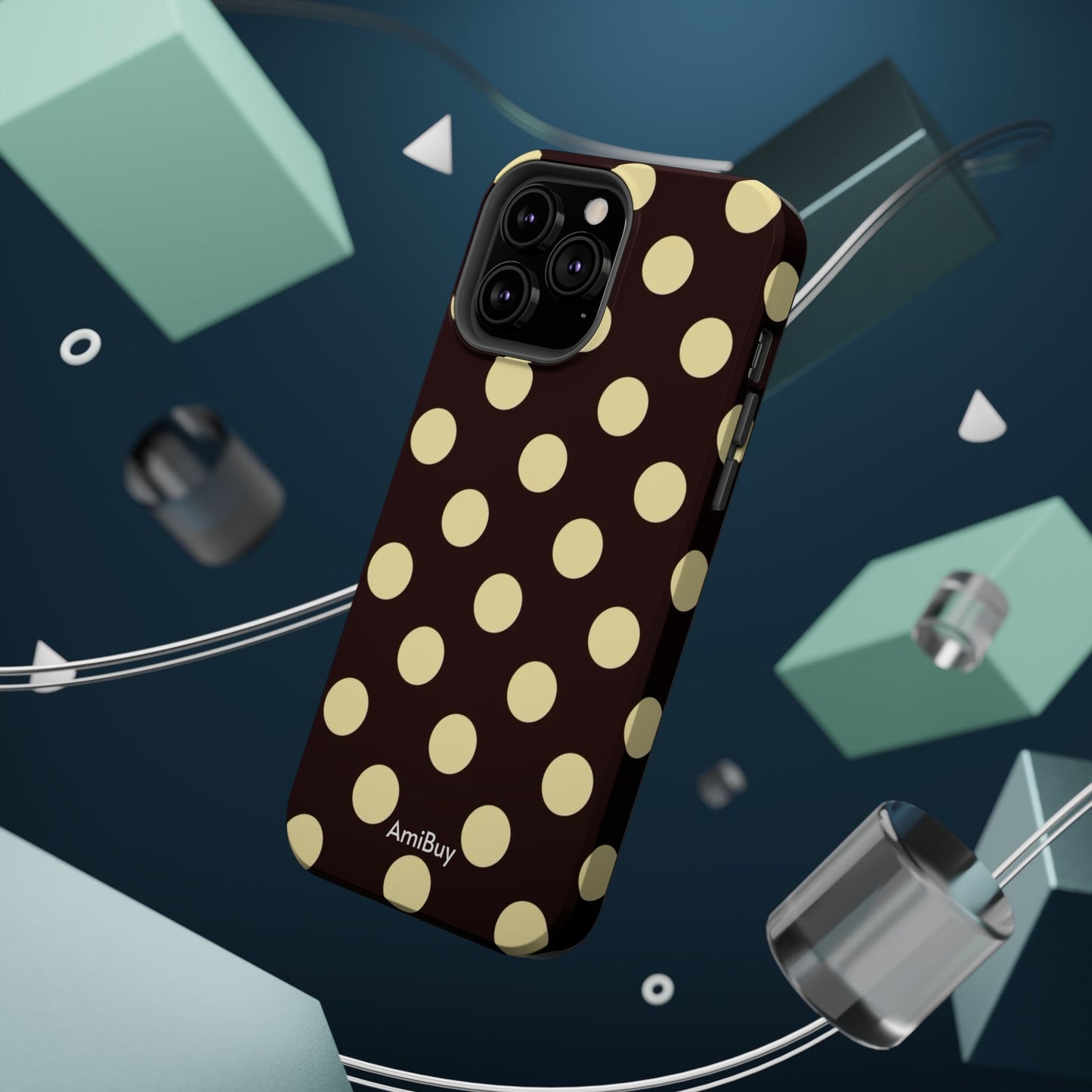 Polka Dot Magnetic Impact Phone Case — Protective Stylish Phone Cover