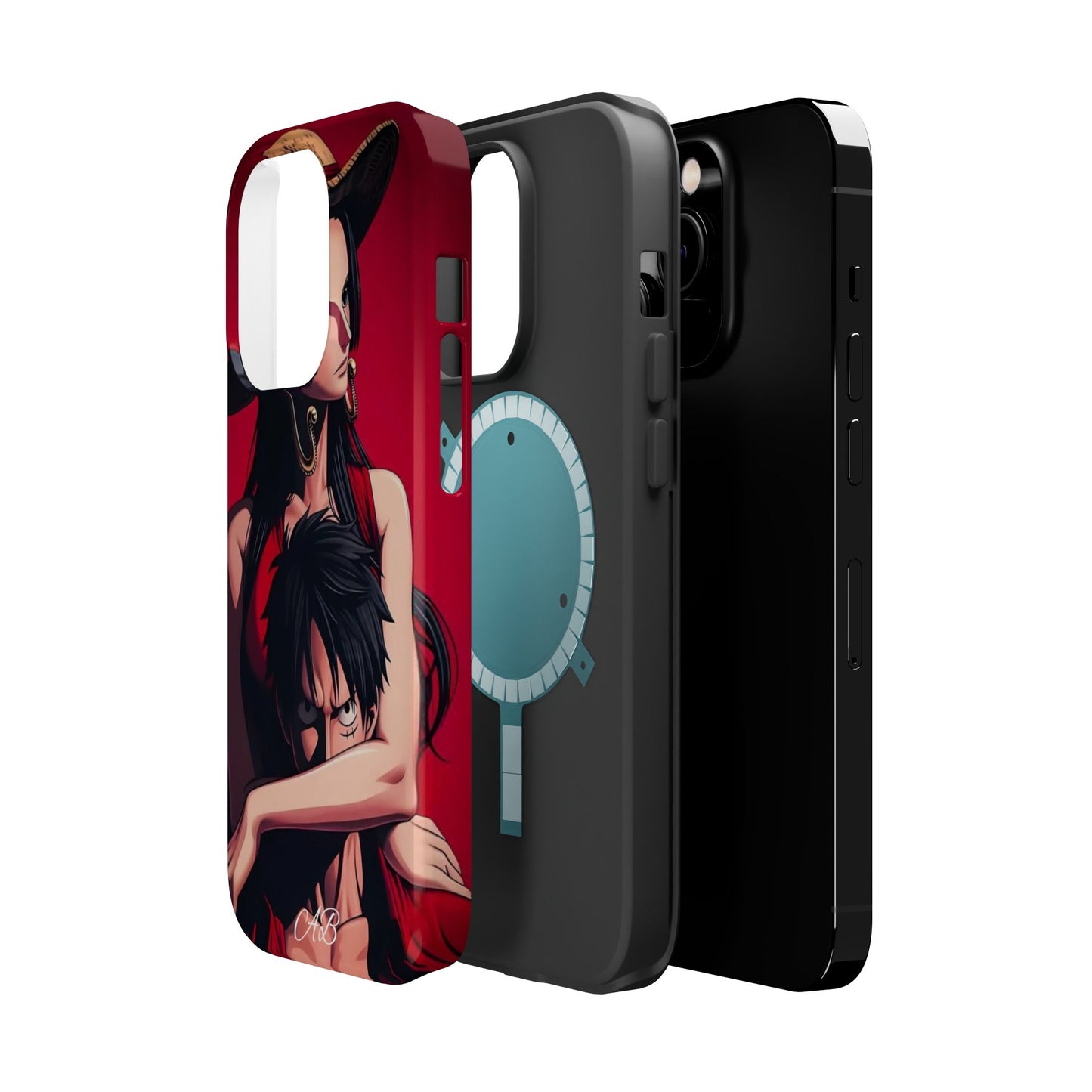Anime Straw Hat Couple Magnetic Impact-Resistant Phone Case