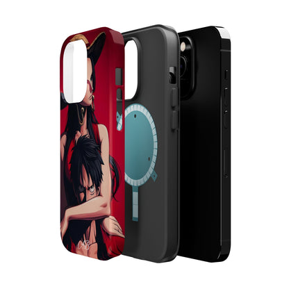 Anime Straw Hat Couple Magnetic Impact-Resistant Phone Case