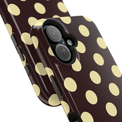 Polka Dot Magnetic Impact Phone Case — Protective Stylish Phone Cover