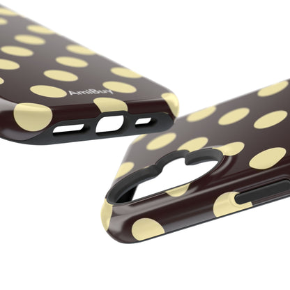 Polka Dot Magnetic Impact Phone Case — Protective Stylish Phone Cover