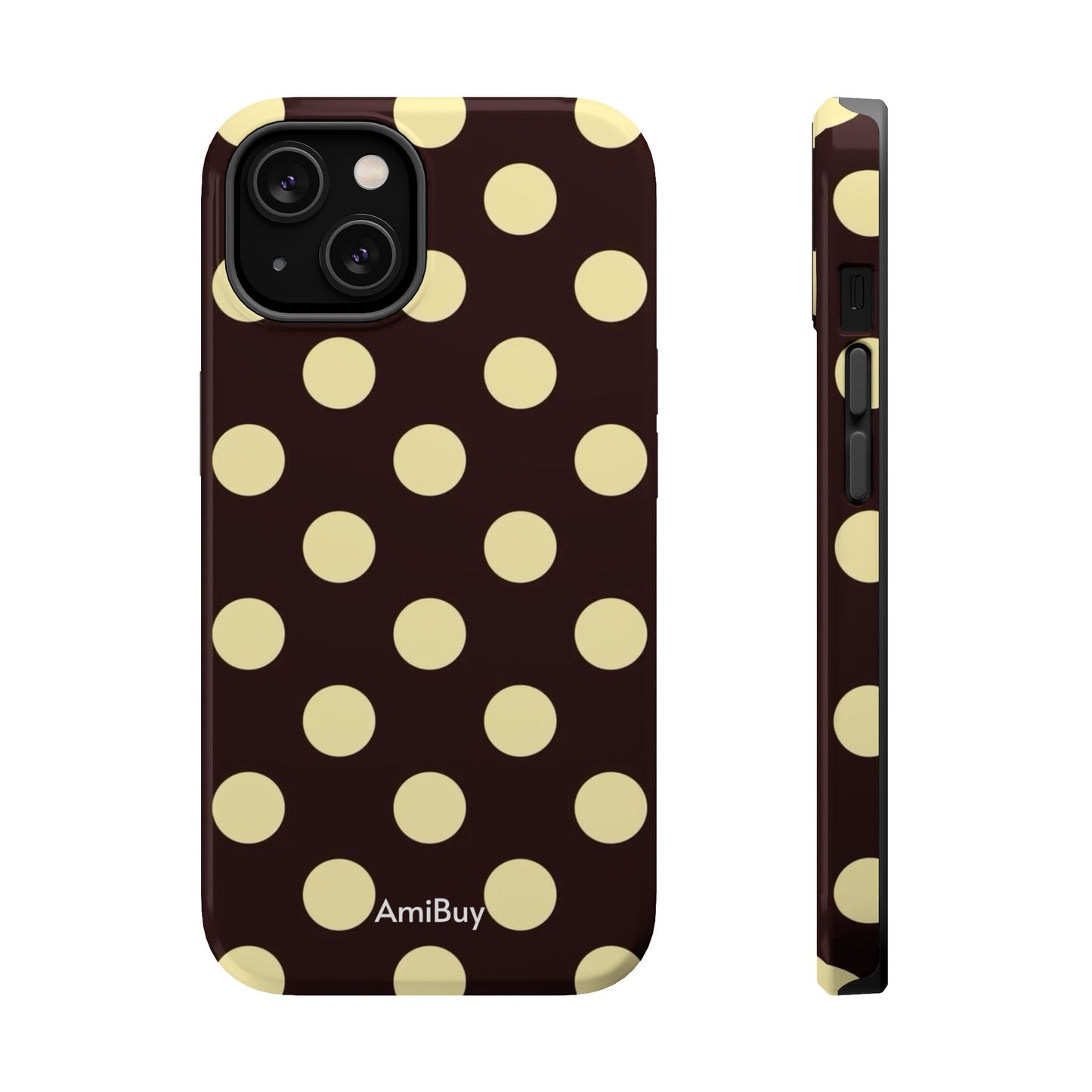 Polka Dot Magnetic Impact Phone Case — Protective Stylish Phone Cover