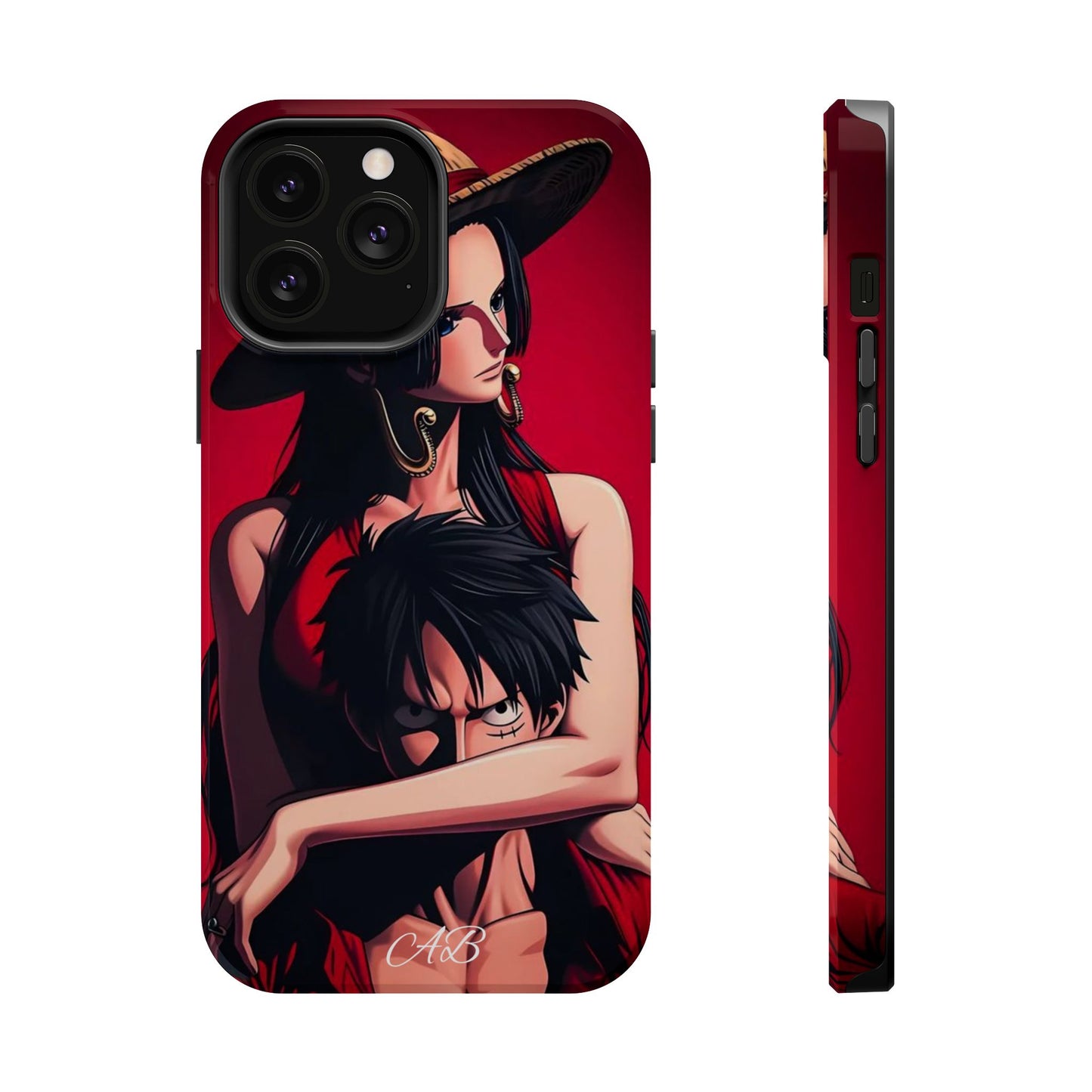 Anime Straw Hat Couple Magnetic Impact-Resistant Phone Case