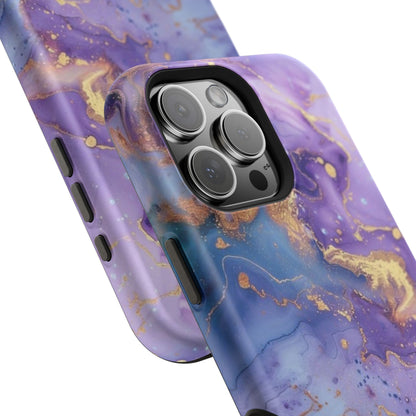 Purple Marble Magnetic Impact-Resistant Phone Case