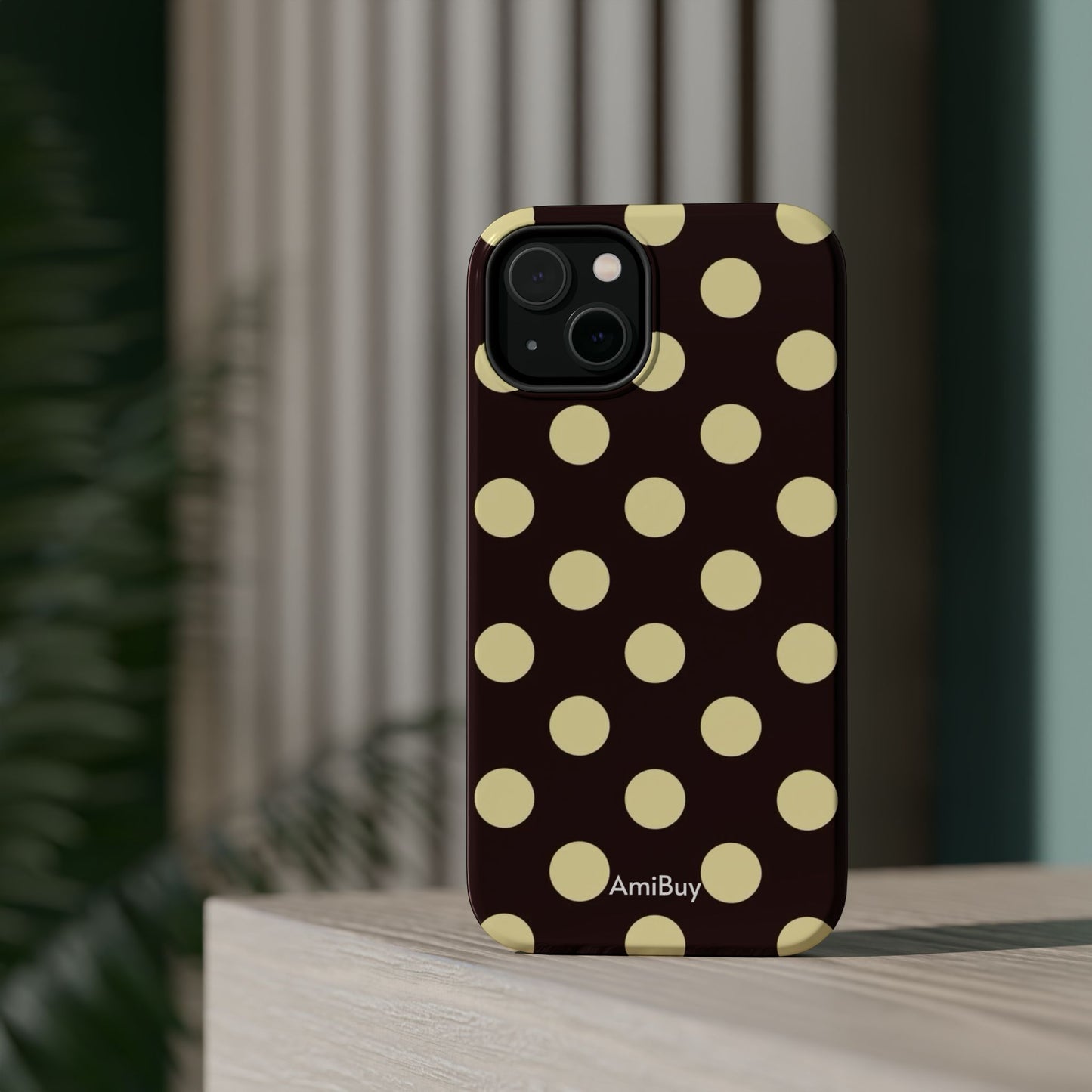Polka Dot Magnetic Impact Phone Case — Protective Stylish Phone Cover