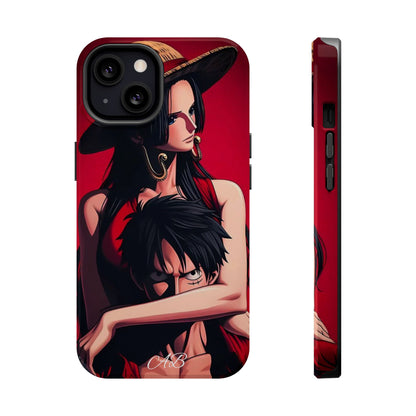 Anime Straw Hat Couple Magnetic Impact-Resistant Phone Case