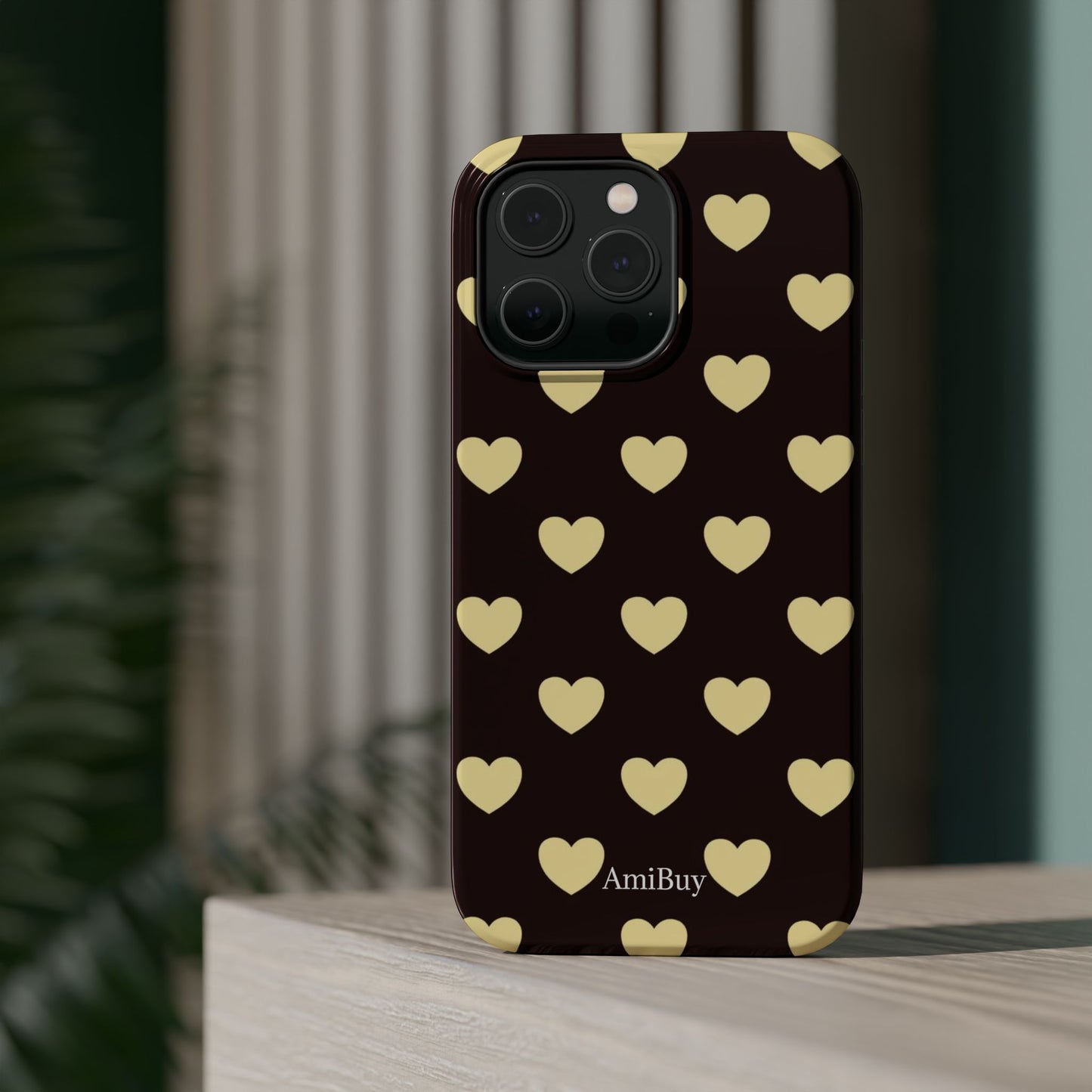 Heart Pattern Magnetic Impact-Resistant Phone Case