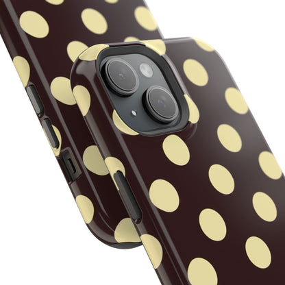 Polka Dot Magnetic Impact Phone Case — Protective Stylish Phone Cover