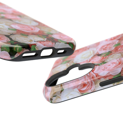 Floral Rose Pattern Magnetic Impact-Resistant Phone Case