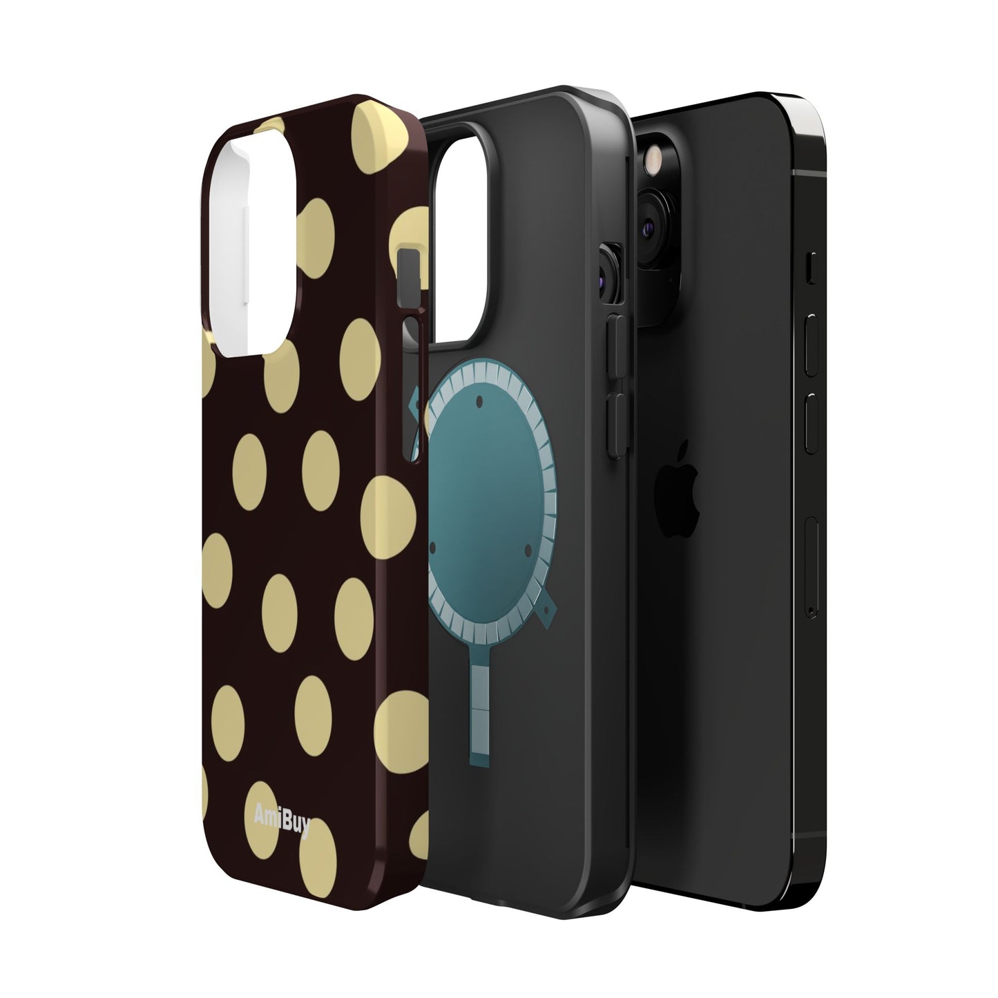 Polka Dot Magnetic Impact Phone Case — Protective iPhone Cover