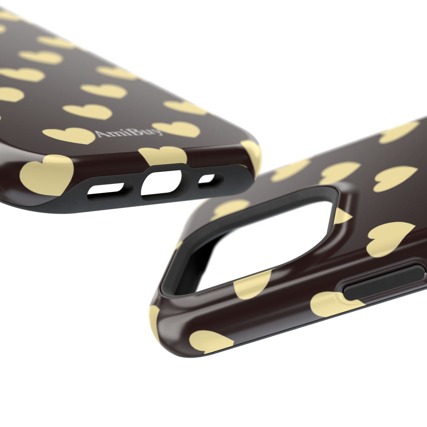 Heart Pattern Magnetic Impact-Resistant Phone Case