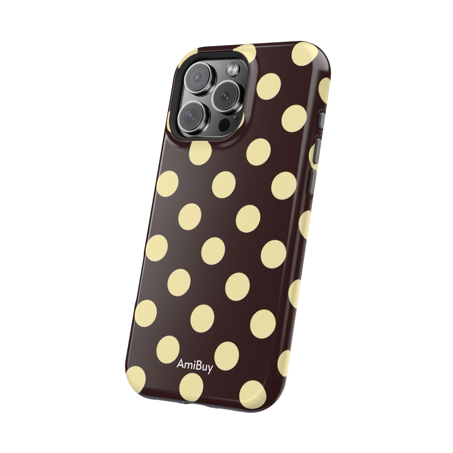 Polka Dot Magnetic Impact Phone Case — Protective Stylish Phone Cover