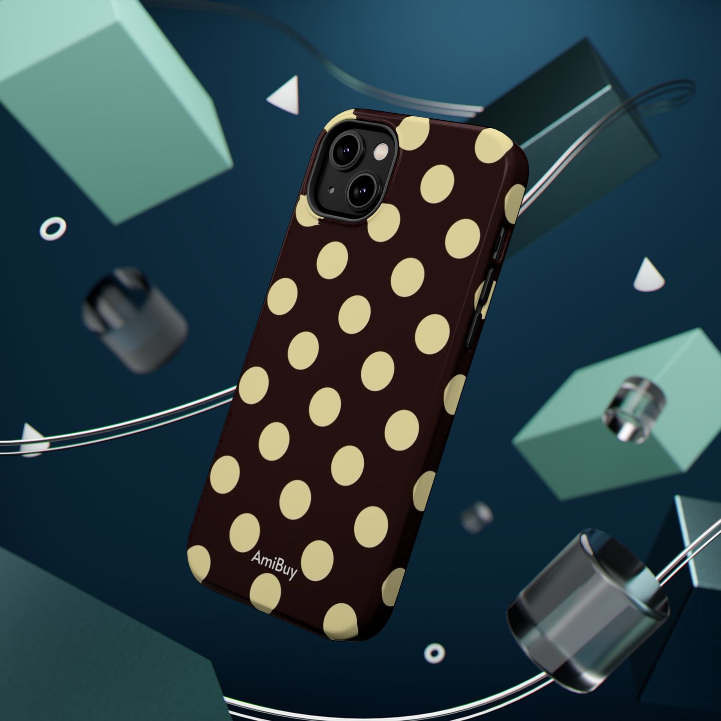 Polka Dot Magnetic Impact Phone Case — Protective Stylish Phone Cover