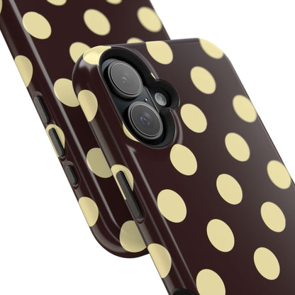 Polka Dot Magnetic Impact Phone Case — Protective Stylish Phone Cover