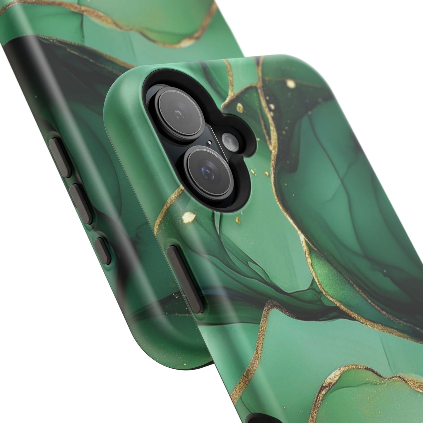 Green Marble Magnetic Impact-Resistant Phone Case
