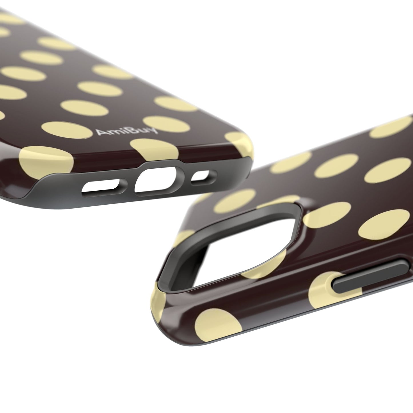 Polka Dot Magnetic Impact Phone Case — Protective Stylish Phone Cover