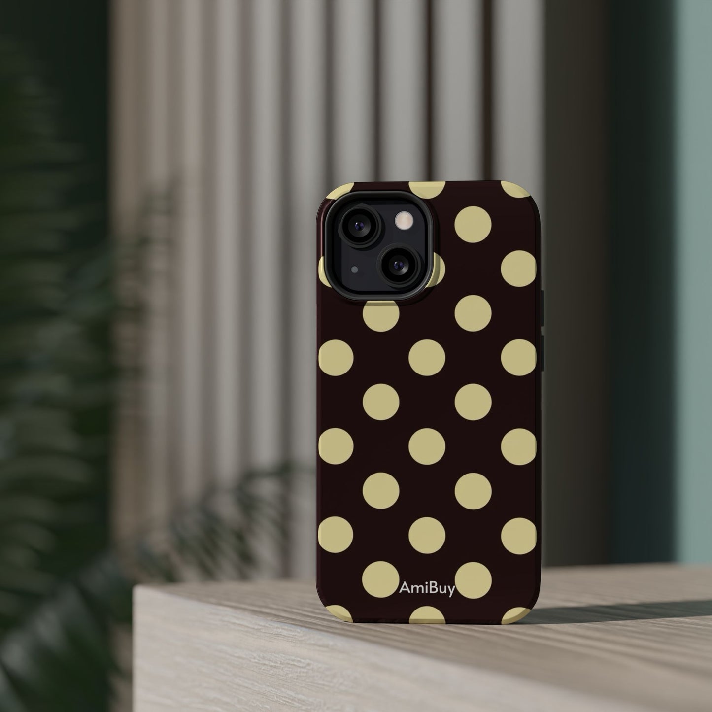 Polka Dot Magnetic Impact Phone Case — Protective Stylish Phone Cover