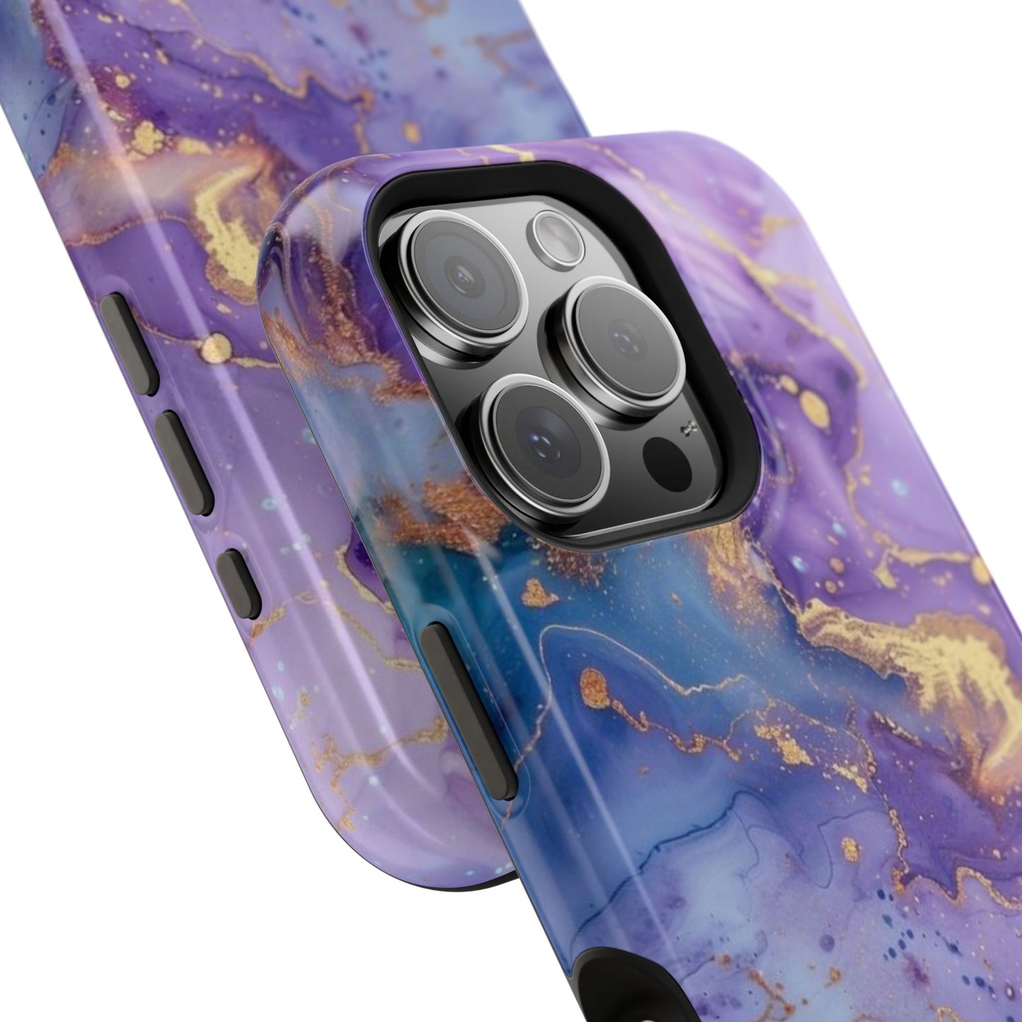 Purple Marble Magnetic Impact-Resistant Phone Case