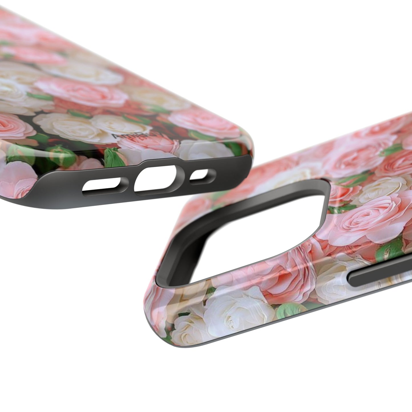 Floral Rose Pattern Magnetic Impact-Resistant Phone Case