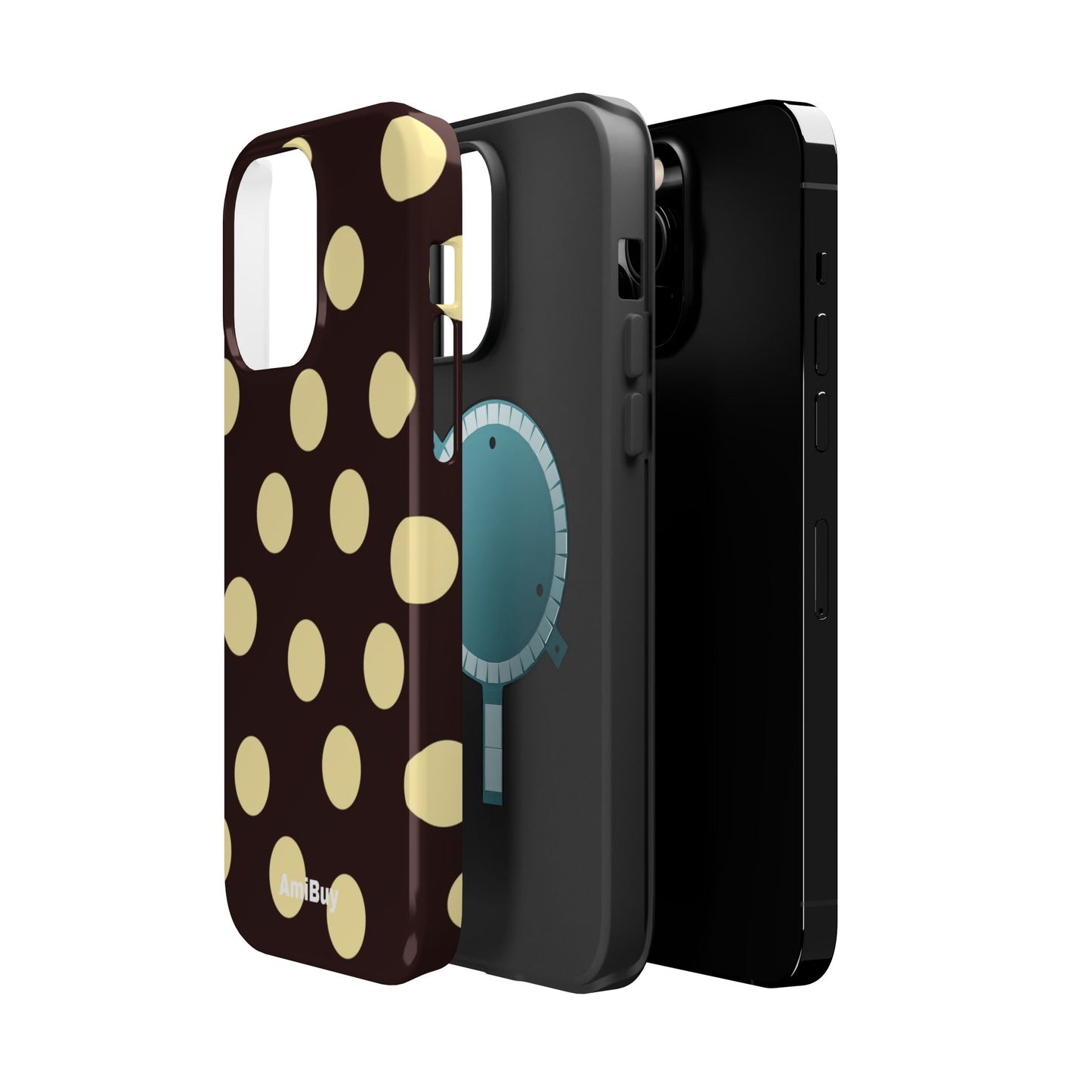 Polka Dot Magnetic Impact Phone Case — Protective iPhone Cover