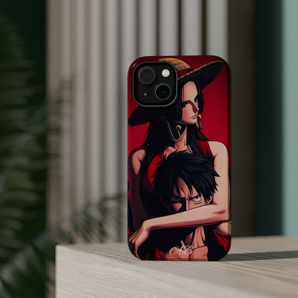 Anime Straw Hat Couple Magnetic Impact-Resistant Phone Case