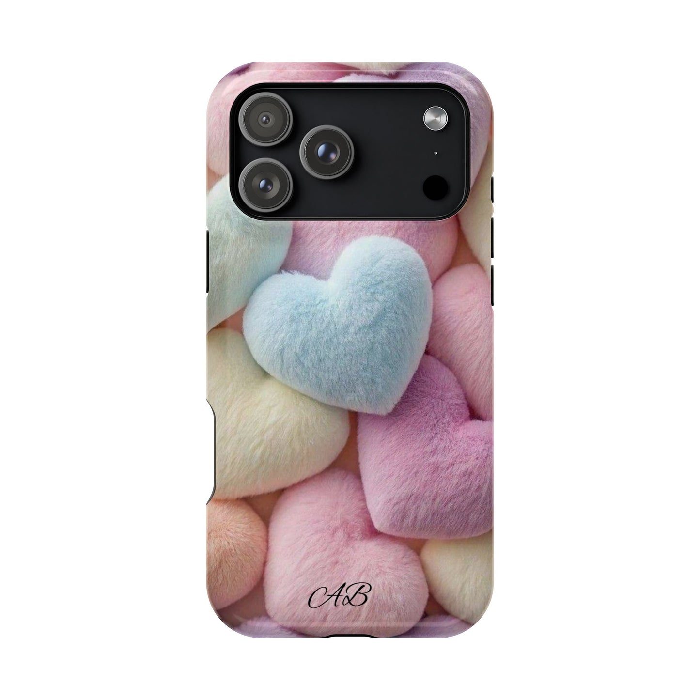 Pastel Heart Pattern Magnetic Impact-Resistant Phone Case