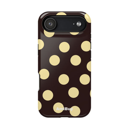 Polka Dot Magnetic Impact Phone Case — Protective iPhone Cover