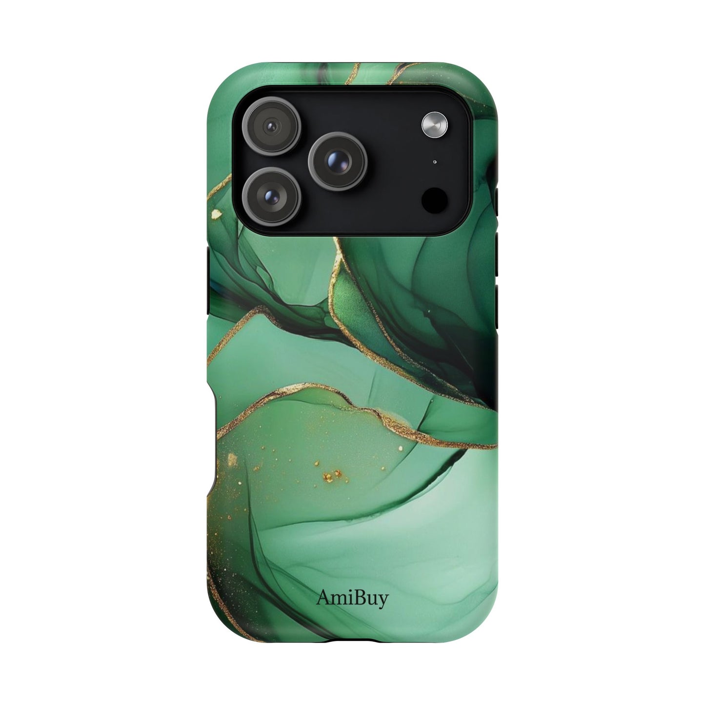 Green Marble Magnetic Impact-Resistant Phone Case