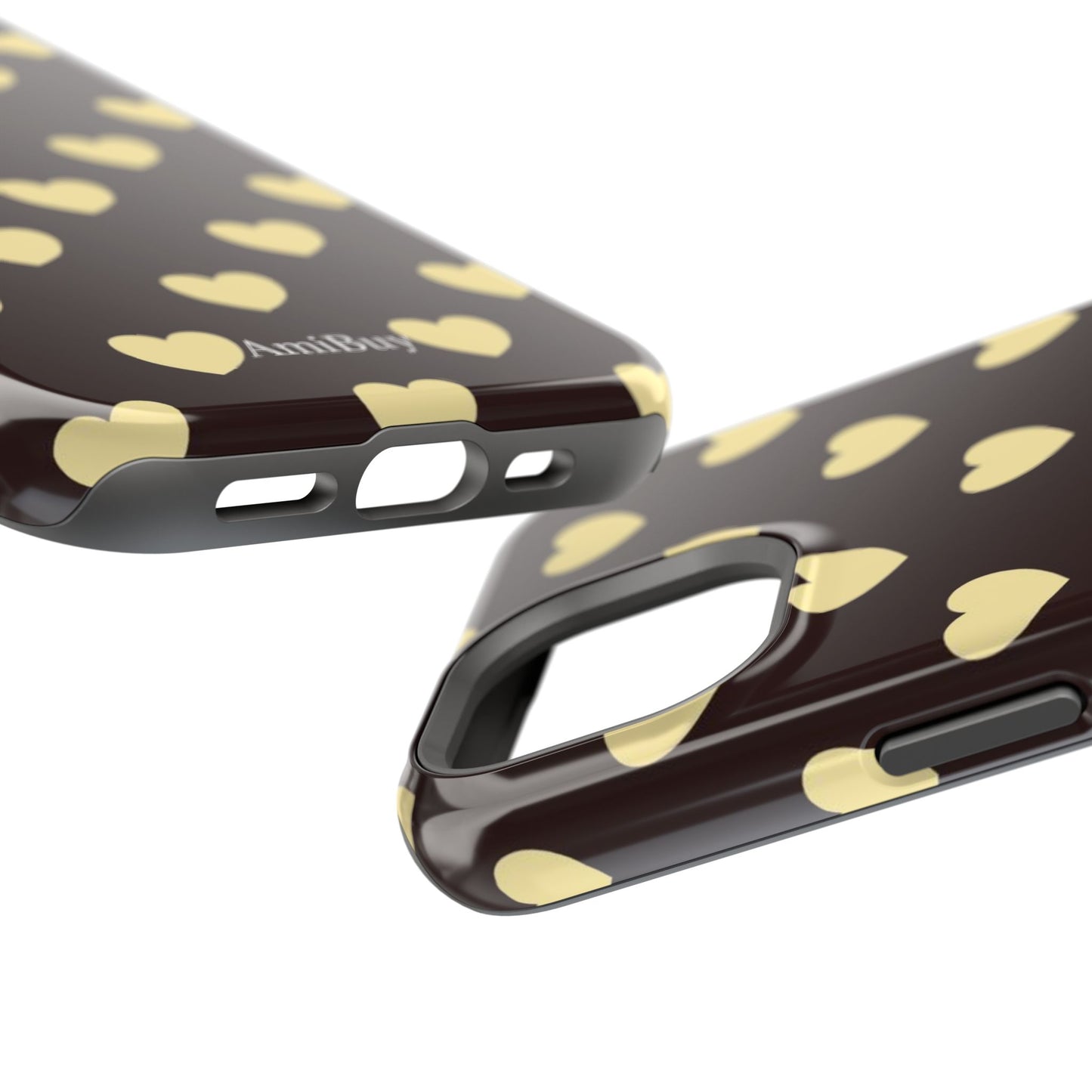 Heart Pattern Magnetic Impact-Resistant Phone Case