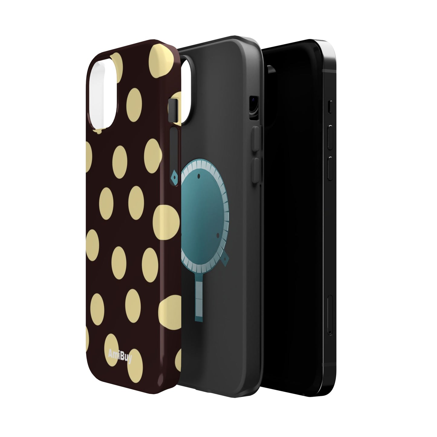 Polka Dot Magnetic Impact Phone Case — Protective iPhone Cover