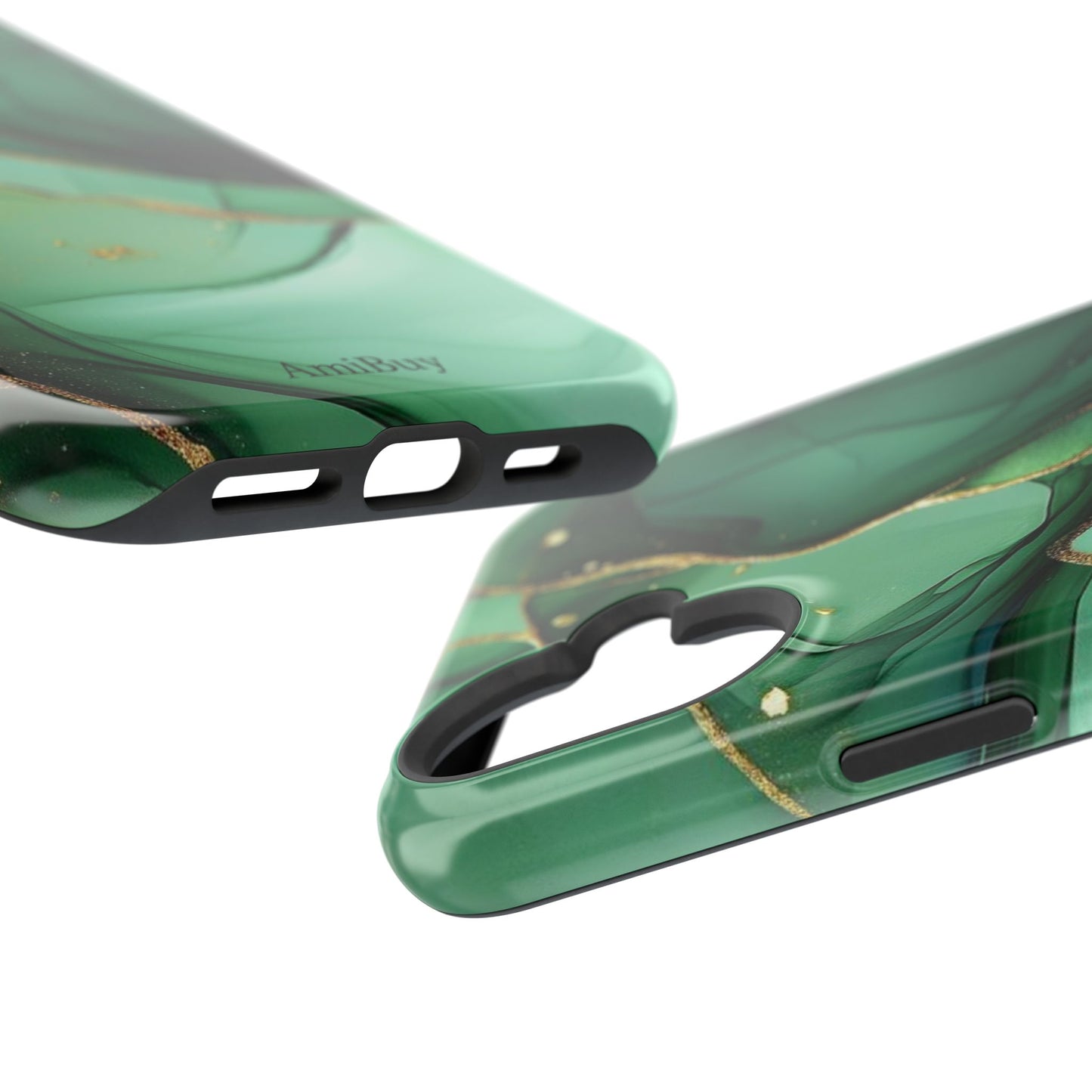 Green Marble Magnetic Impact-Resistant Phone Case