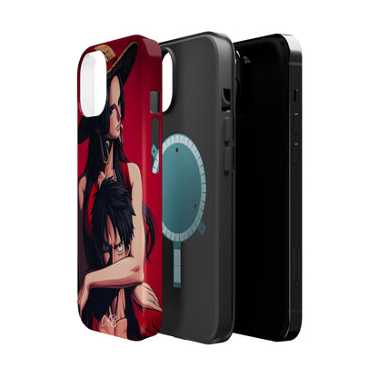 Anime Straw Hat Couple Magnetic Impact-Resistant Phone Case