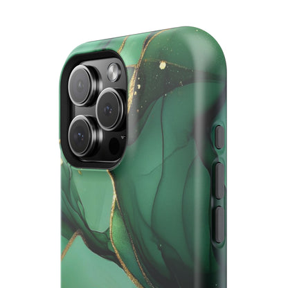 Green Marble Magnetic Impact-Resistant Phone Case
