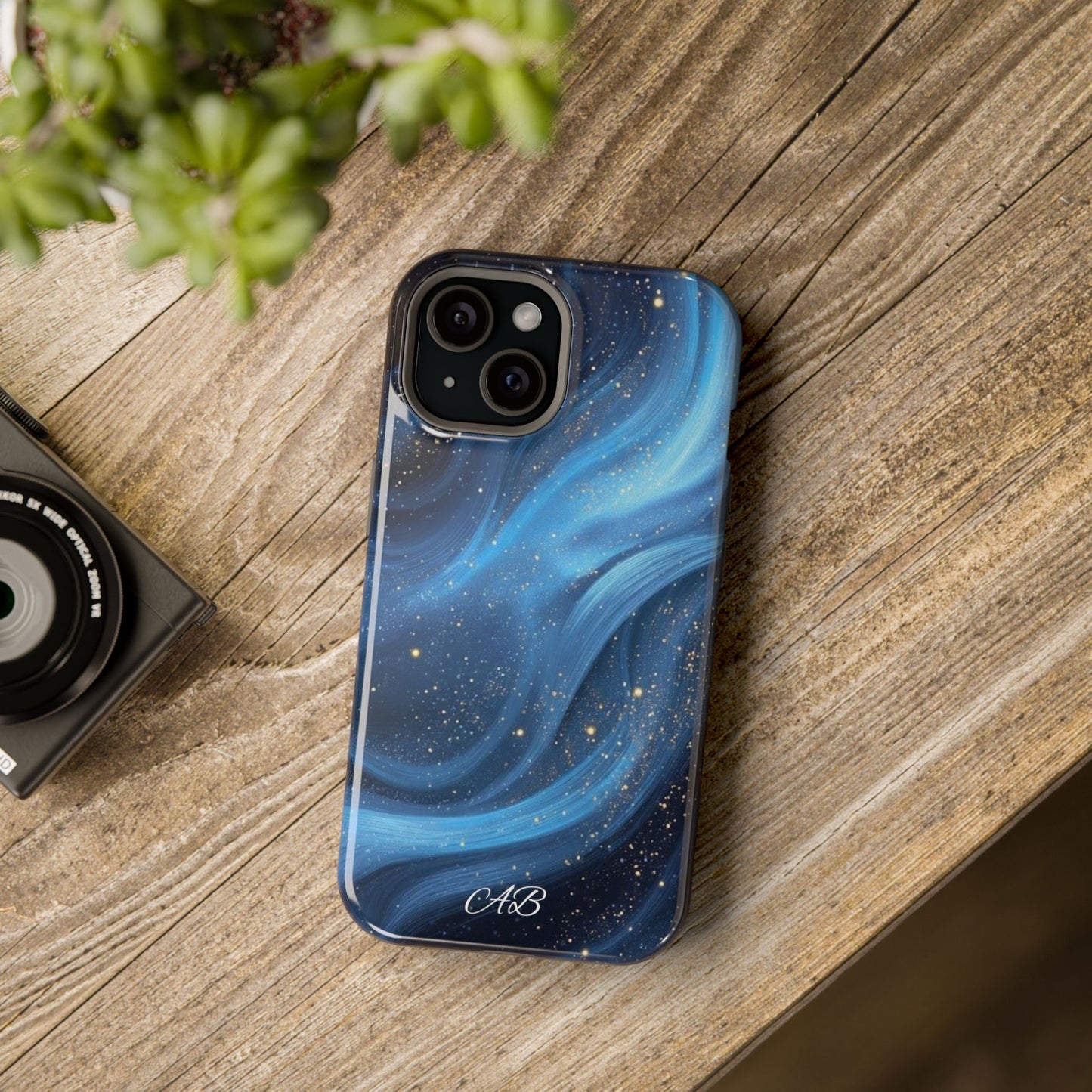 Blue Galaxy Magnetic Impact Phone Case