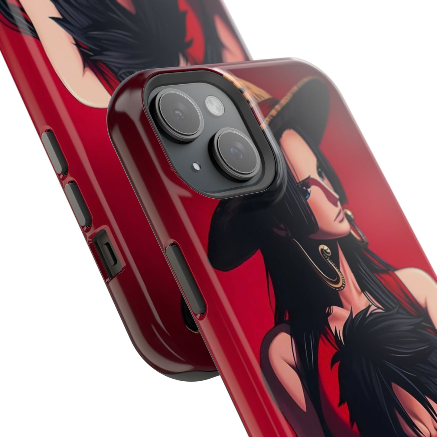 Anime Straw Hat Couple Magnetic Impact-Resistant Phone Case