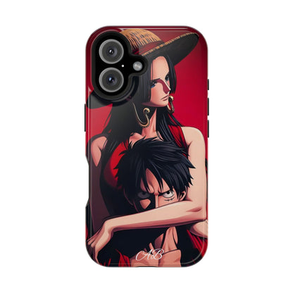 Anime Straw Hat Couple Magnetic Impact-Resistant Phone Case