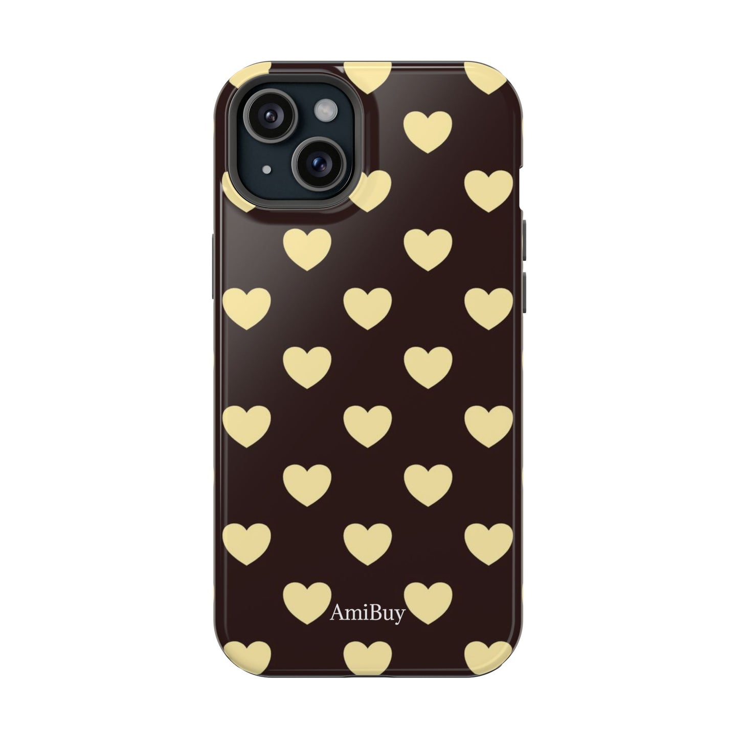 Heart Pattern Magnetic Impact-Resistant Phone Case