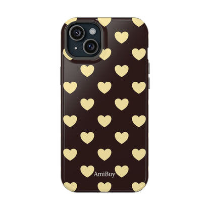 Heart Pattern Magnetic Impact-Resistant Phone Case