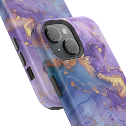 Purple Marble Magnetic Impact-Resistant Phone Case