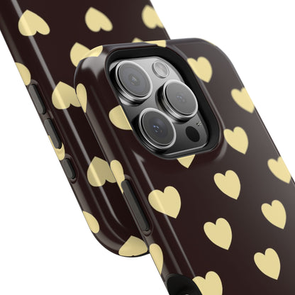 Heart Pattern Magnetic Impact-Resistant Phone Case