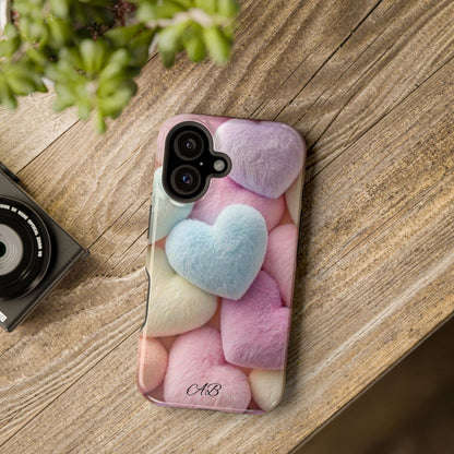 Pastel Heart Pattern Magnetic Impact-Resistant Phone Case