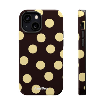 Polka Dot Magnetic Impact Phone Case — Protective iPhone Cover