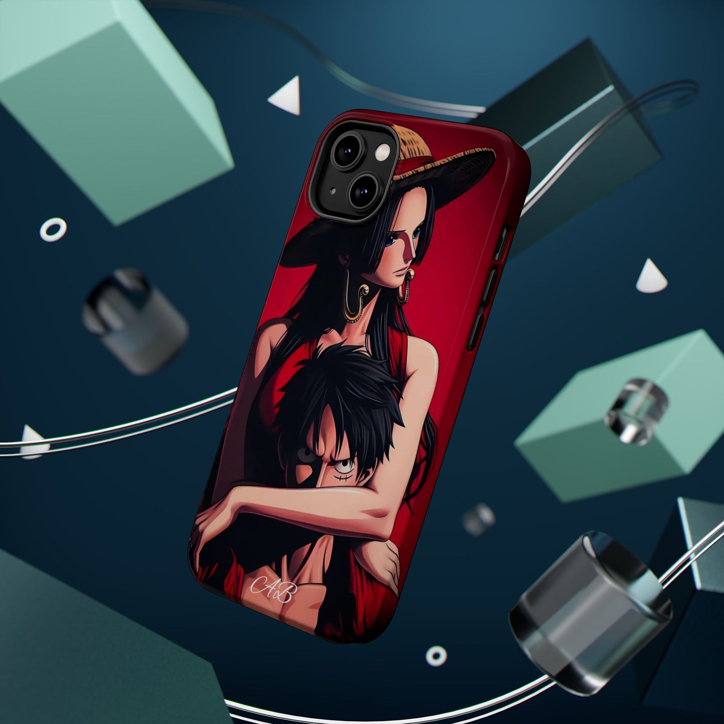 Anime Straw Hat Couple Magnetic Impact-Resistant Phone Case