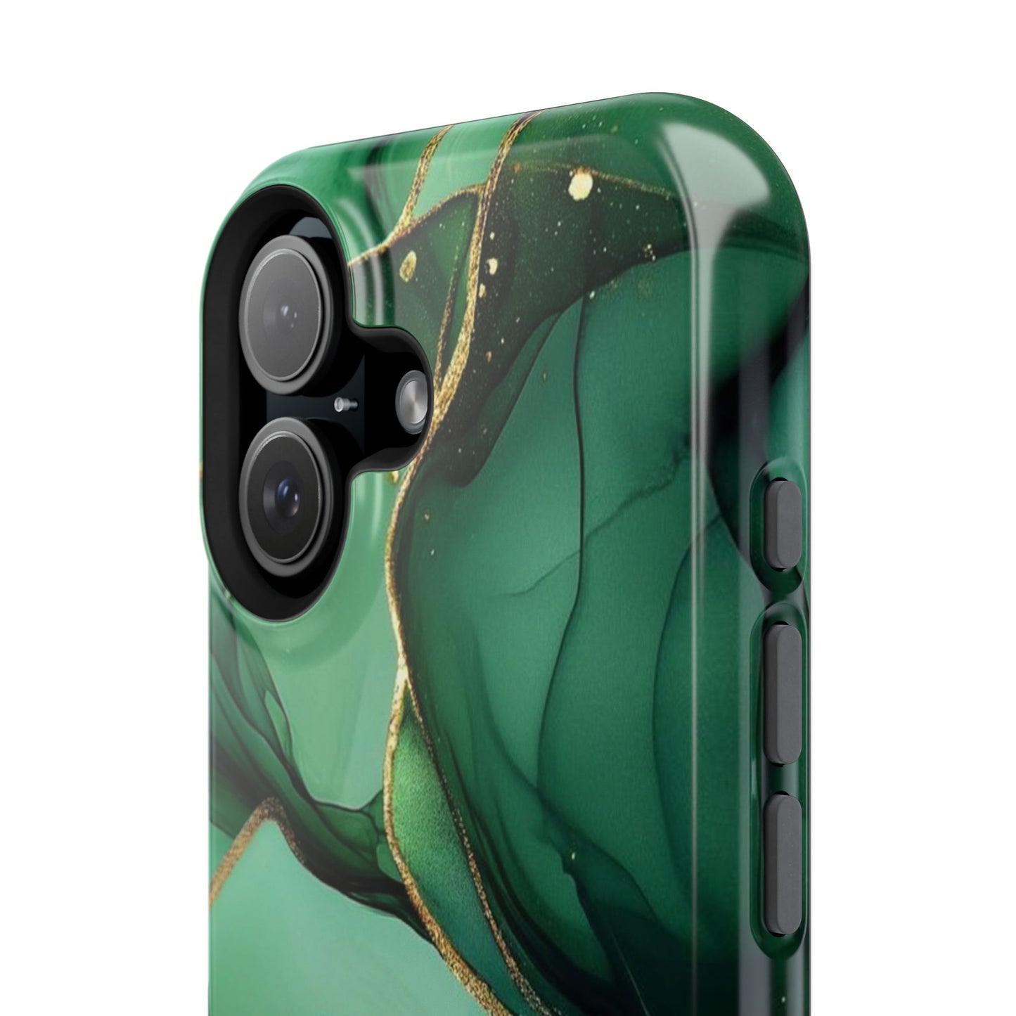 Green Marble Magnetic Impact-Resistant Phone Case
