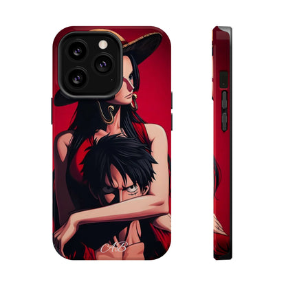 Anime Straw Hat Couple Magnetic Impact-Resistant Phone Case