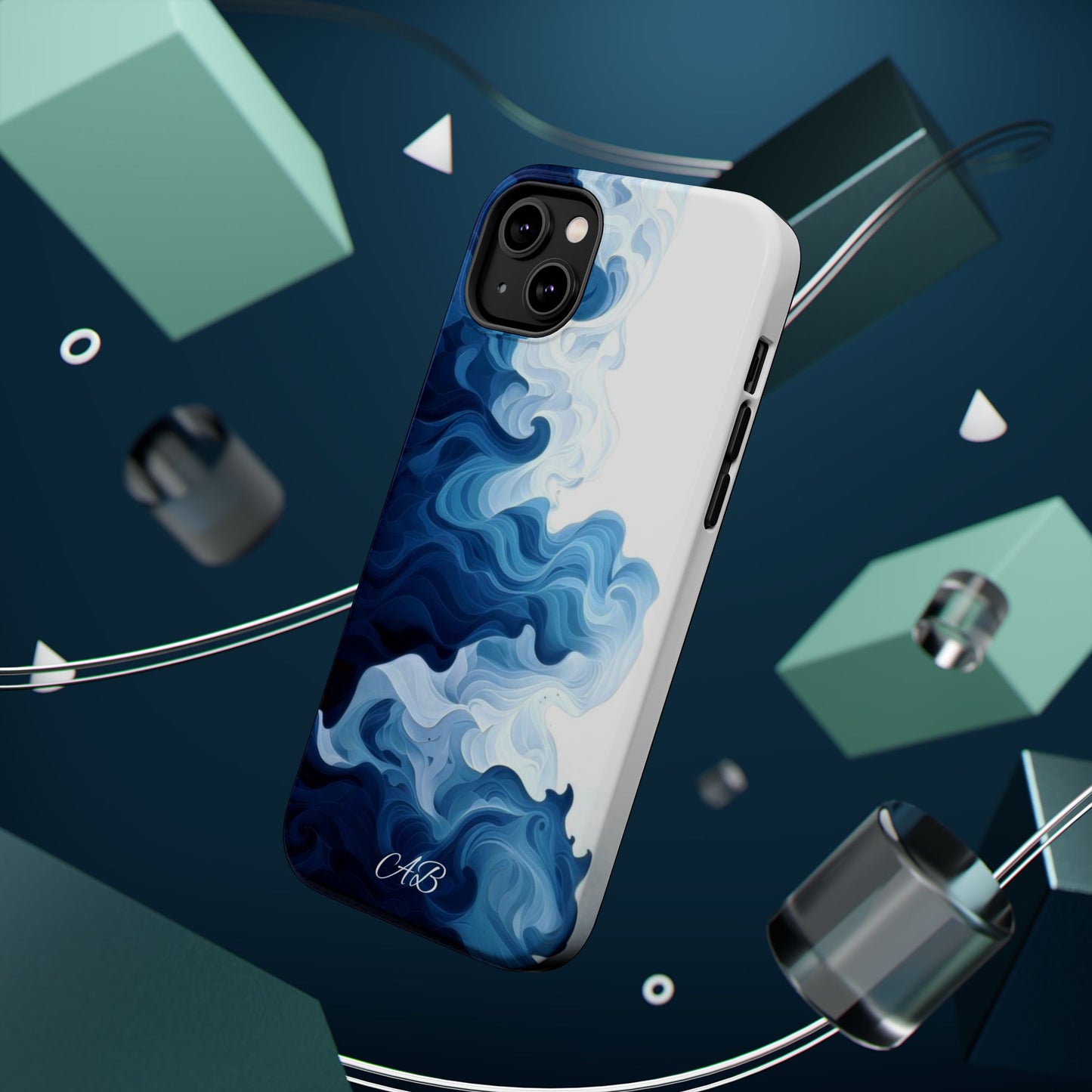 Blue Smoke Magnetic Impact-Resistant Phone Case