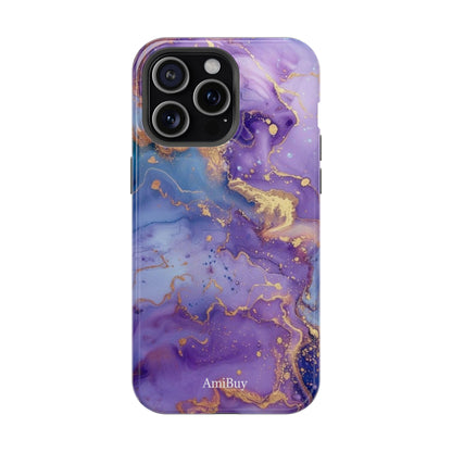 Purple Marble Magnetic Impact-Resistant Phone Case
