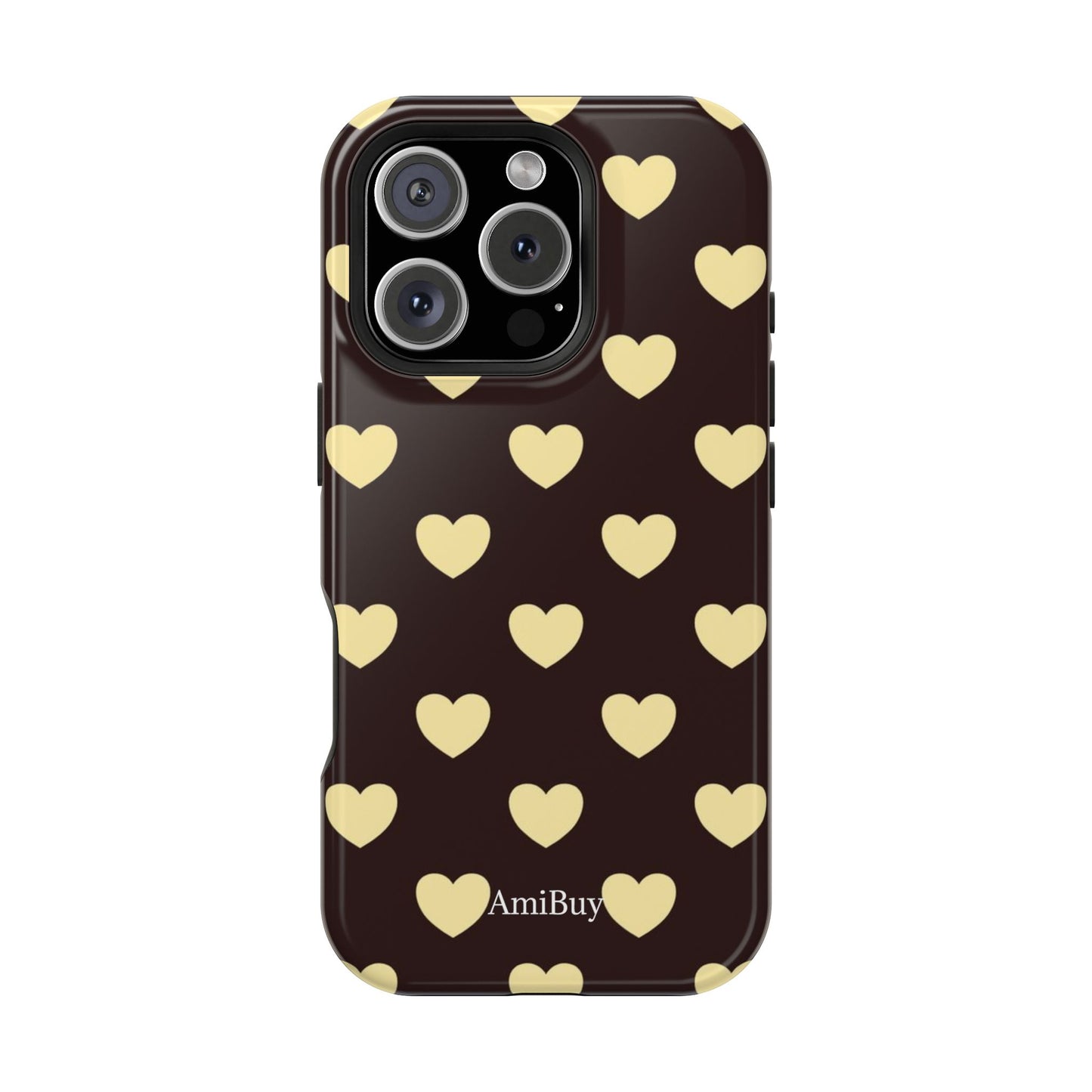 Heart Pattern Magnetic Impact-Resistant Phone Case