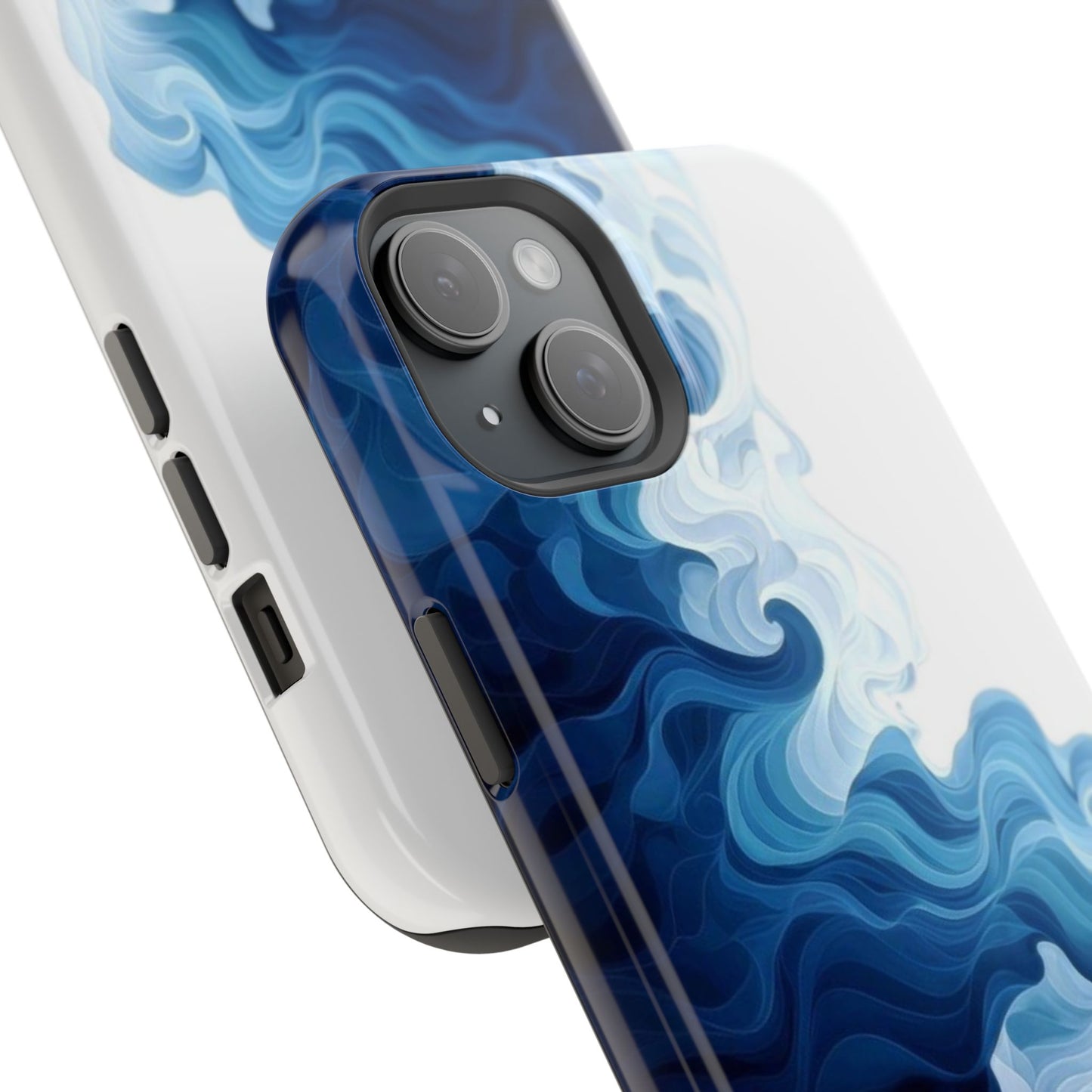 Blue Smoke Magnetic Impact-Resistant Phone Case