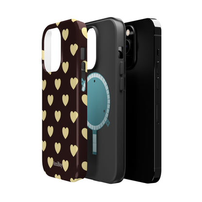 Heart Pattern Magnetic Impact-Resistant Phone Case